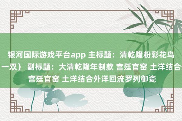 银河国际游戏平台app 主标题：清乾隆粉彩花鸟纹铜镶饰长颈瓶（一双） 副标题：大清乾隆年制款 宫廷官窑 土洋结合外洋回流罗列御瓷