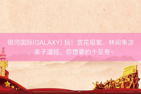 银河国际(GALAXY) 玩！赏花吸氧、林间乘凉、亲子遛娃，你想要的十足有~
